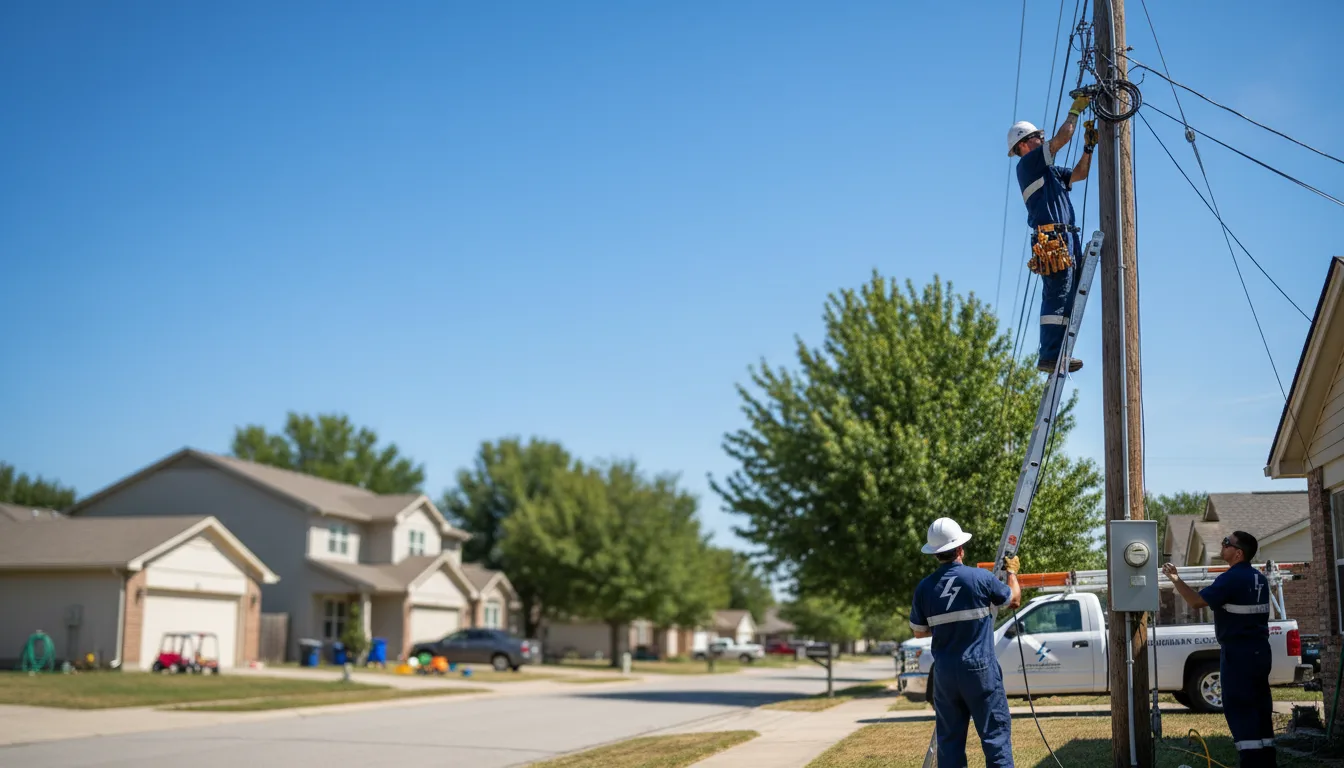 Residential electrician providing installation services in Pickrell, NE